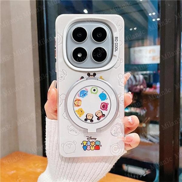 เคส Redmi Note 14 Pro 5G สำหรับ Redmi Note 14 Pro Plus เคส Redmi Note 14 5G เคสมือถือลายการ์ตูนมิกกี้มินนี่ โทรศัพท์กันกระแทกแบบด้าน เปลือกแข็งด้าน
