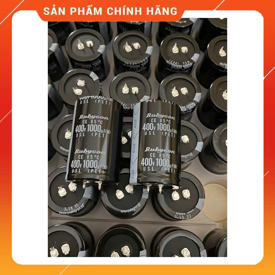 Rubycon CAPACITOR 400V 1000UF 400V, 400V1000UF, 1000UF400V Rubycon Japan (35x55x10mm )