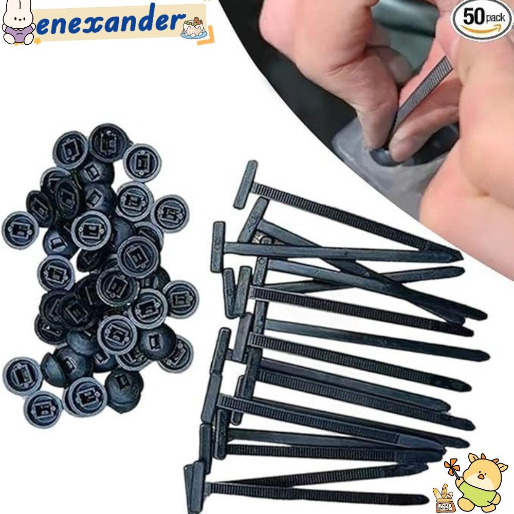 EXER 20/50100 ชิ้นไนลอน Universal Cable Tie Buckle, Self-Locking อเนกประสงค์ Heavy Duty ไนลอน Zip Tie, ของขวัญไนลอนหัวเข็มขัดสาย Tie Retainer Tie Holder รถทุกวันซ่อม