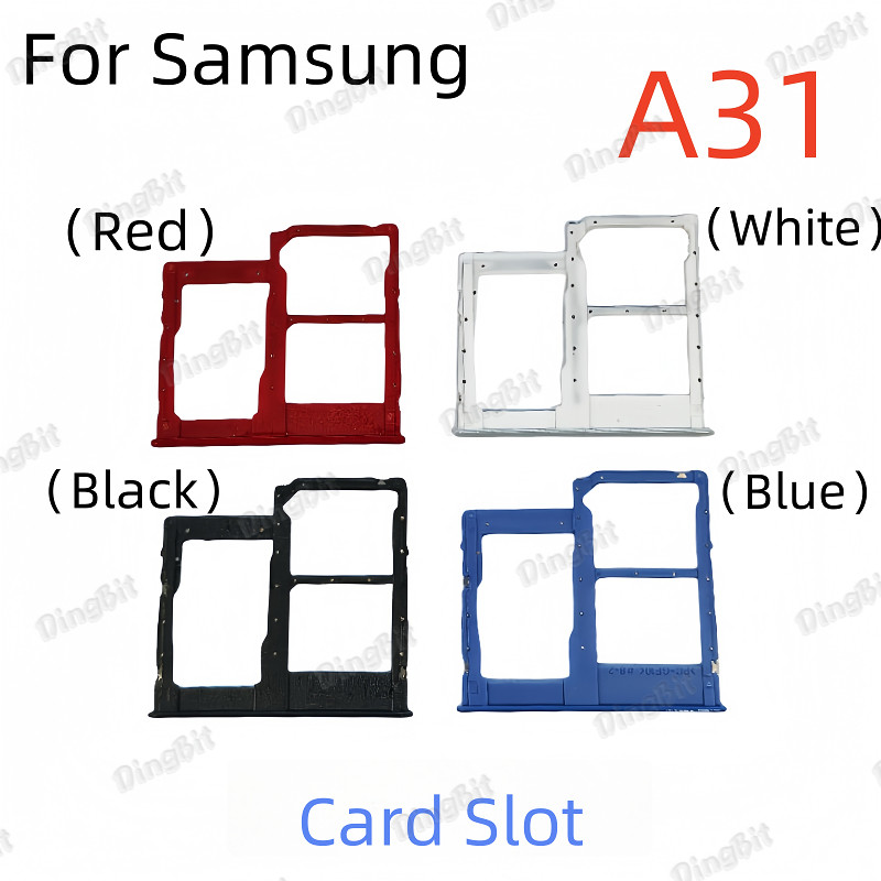 สําหรับ Samsung A31 ซิมการ์ดถาด Reader Socket Slot Holder Replacement Part