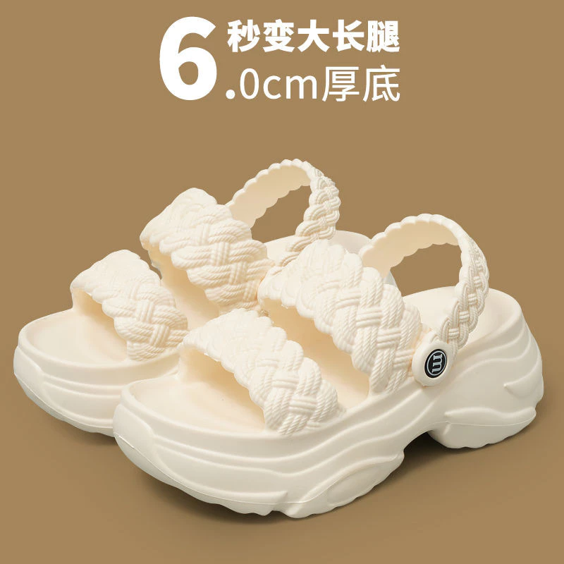 Icy.Sport คนสรรเสริญสีลูกกวาดสองสวมรองเท้าแตะผู้หญิงทุกการแข่งขันแพลตฟอร์มแต่เพียงผู้เดียวกันลื่นชายหาดทรายโรมันX156