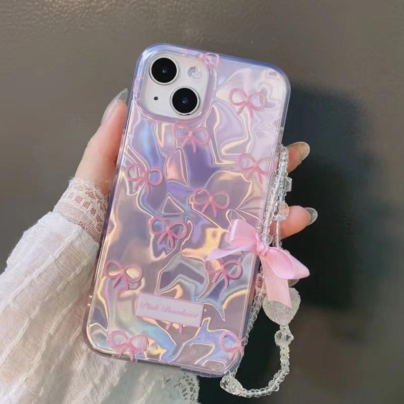 แฟชั่น Hello Kitty Bowknot การ์ตูนสําหรับ OPPO A5 A5X A20 A5i A3 Pro A3X A80 A60 A40 A93 A77S A74 A54 A79 A18 A38 A77 A57 2022 A96 สาว 4G ฝาครอบโทรศัพท์