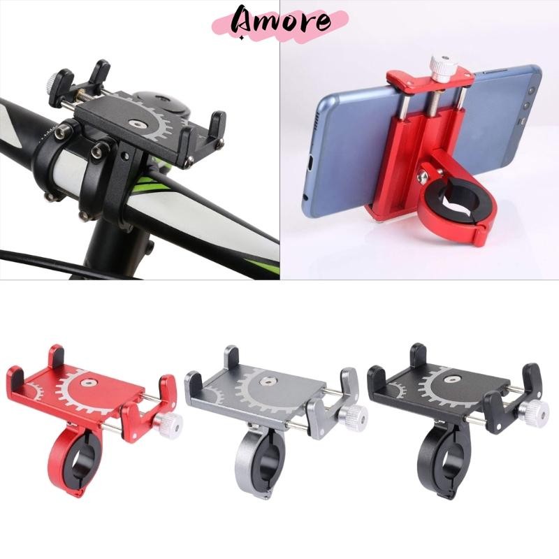 Amore Navigations Stand ที่วางโทรศัพท์จักรยานเสือภูเขา จักรยาน ที่วางโทรศัพท์ ขาตั้งสําหรับ iPhones 
