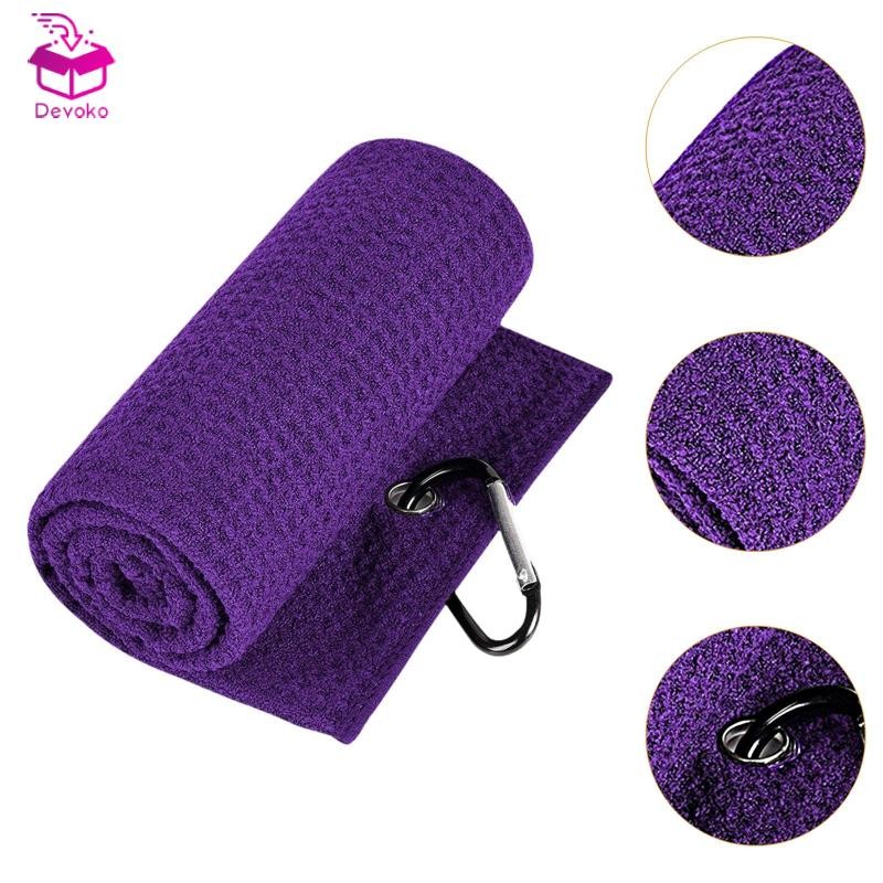 ผ้าขนหนูกอล์ฟพร้อมคลิป สำหรับทำความสะอาดลูกและไม้กอล์ฟ ออกแบบมาสำหรับผู้หลงใหลในเกมกอล์ฟ - รูปที่ 7