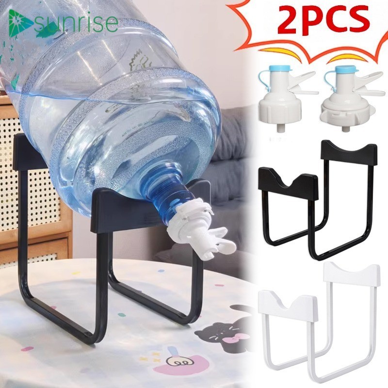 [บ้าน]ขาตั้งถังฐาน 1-2 ชิ้น |ปูง่าย 45° การออกแบบเอียงสําหรับ20ล+กลอง/วงเล็บปรับความสูงได้พร้อมพวยพลาสติก