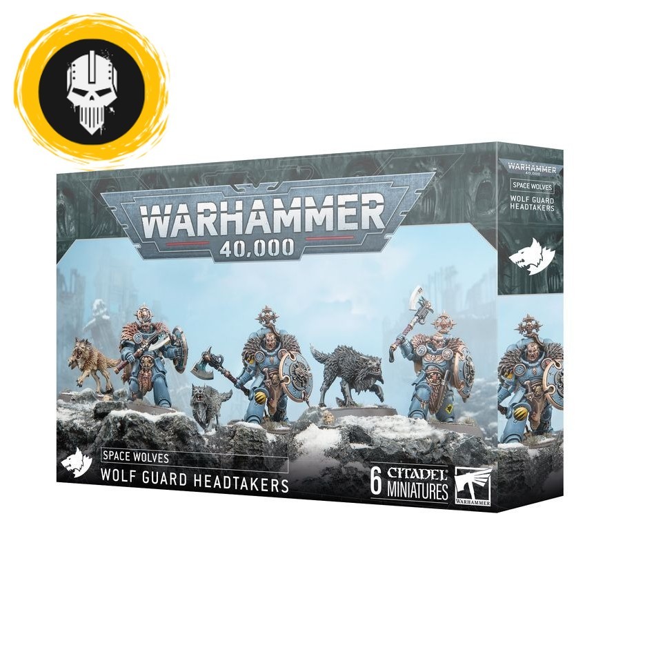 (GWพร้อมส่ง) SPACE WOLVES: WOLF GUARD HEADTAKERS โมเดลจำลอง