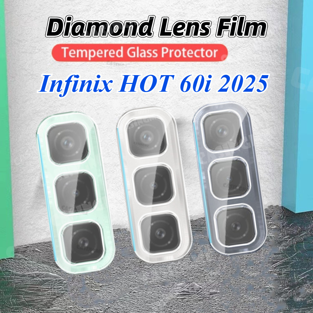 สําหรับ Infinix HOT 60i 2025 3D กล้องเลนส์สําหรับ Infinix Hot 60 i hot60 i InfinixHot60i i60 4G 5G 2