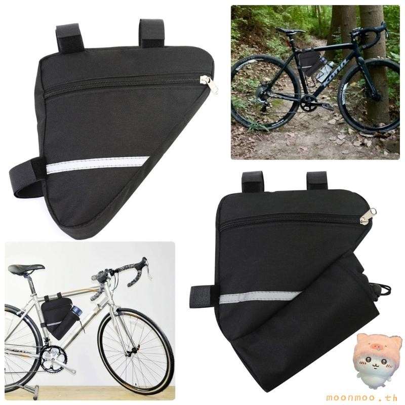 Moon Triangle จักรยานกันน้ําภายใต้ Tube Dirt-Resistant Bag สําหรับจักรยานเสือภูเขาขี่จักรยาน