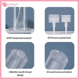 RENBG 100/150/200ml แบบพกพาขวดรีฟิลพลาสติกยาทาเล็บ Remover แอลกอฮอล์ Liquid กดสูบน้ําขวด TH