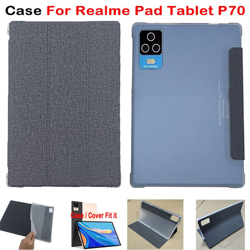 สําหรับRealme Padแท็บเล็ตP70 5G Android 13 แฟชั่นTPUแท็บเล็ตป้องกันกรณีRealme Pad P70 คุณภาพสูงPUหนั