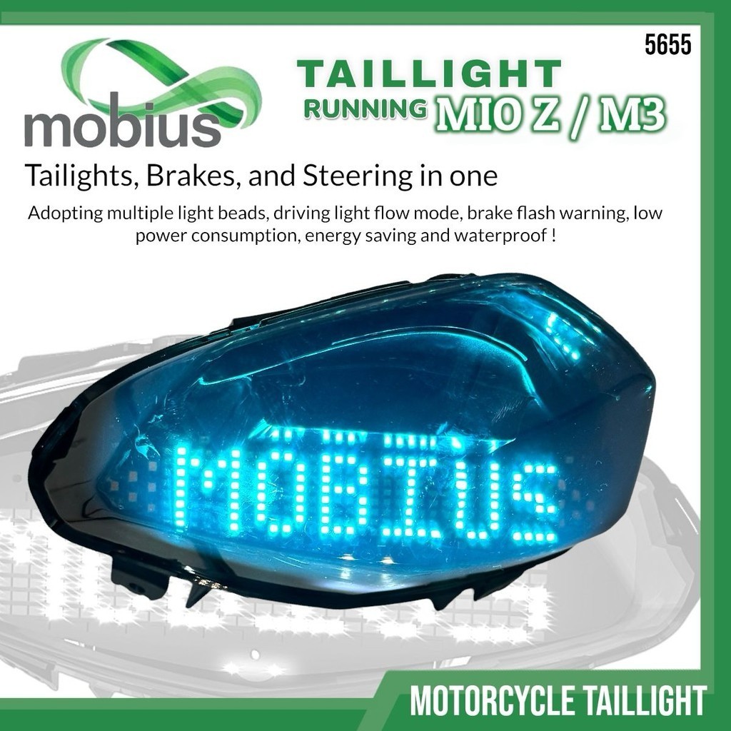 BM Stoplamp/โคมไฟหยุดหลัง MIO Z/M3 MOBIUS รุ่น Mobius Text Running