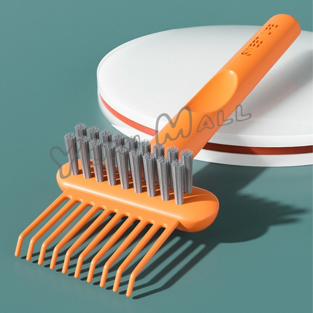Yuki 1 ชิ้น  แปรงทำความสะอาดหวี เรียบง่าย สําหรับทําความสะอาดหวีของคุณ Comb cleaning brush - รูปที่ 5