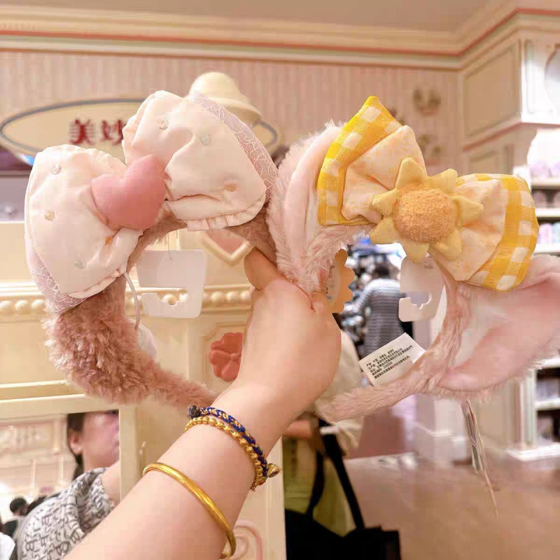 กุหลาบคาดศีรษะ Disney Belle สไตล์ใหม่ น่ารักสำหรับสาวชอบสวนสนุก และอุปกรณ์เสริมความงามทรงผม