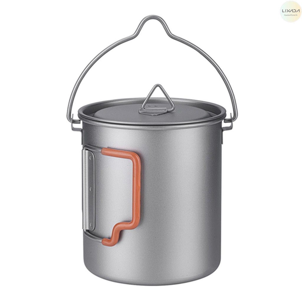 LIXADA แก้ว titanium พับได้ ซ้อนได้ พกพาสะดวก สำหรับตั้งแคมป์และเดินทาง