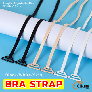 Glanxuan 1คู่ ชุดชั้นใน สายรัดบรา สายรัดไหล่ 0.5 ซม. กว้าง ย…