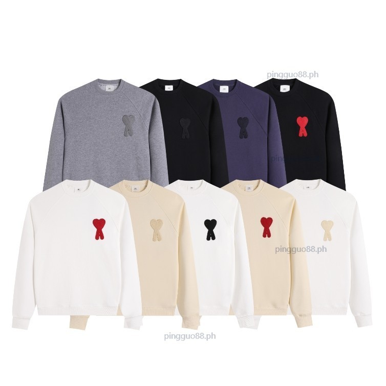 ใหม่สามมิติหัวใจใหญ่ปักรอบคอเสื้อกันหนาวหมวกนุ่มด้านบนสําหรับผู้ชายและผู้หญิง