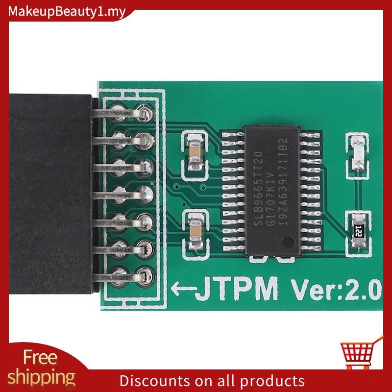 TPM 2.0 การเข้ารหัสโมดูลความปลอดภัยการ์ดระยะไกล LPC-14PIN โมดูล 14Pin LPC สําหรับ TPM2.0 LPC 14 Pin 