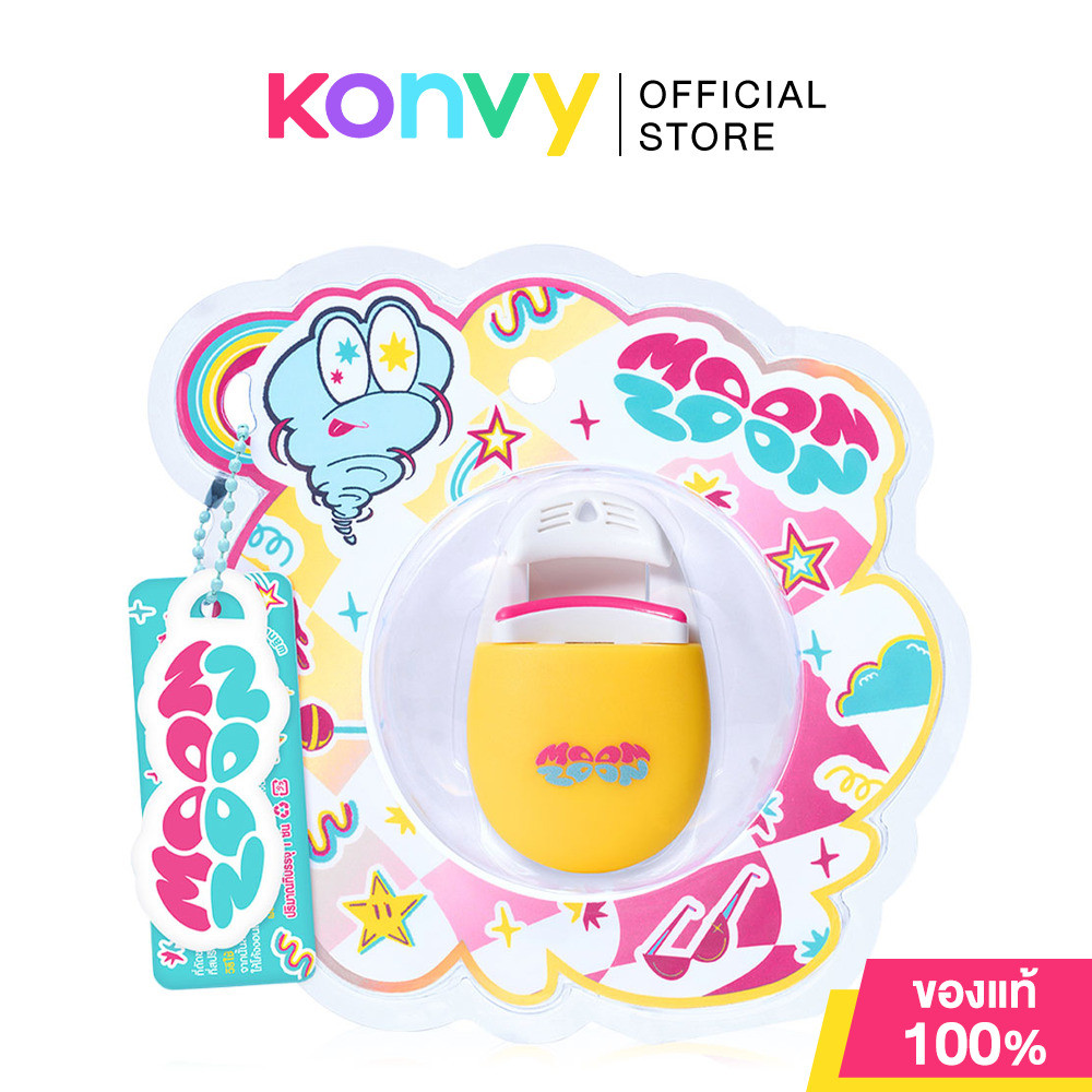 Moonzoon Eyelash Curler 1pc ที่ดัดขนตาทรงไข่แบบพกพา.