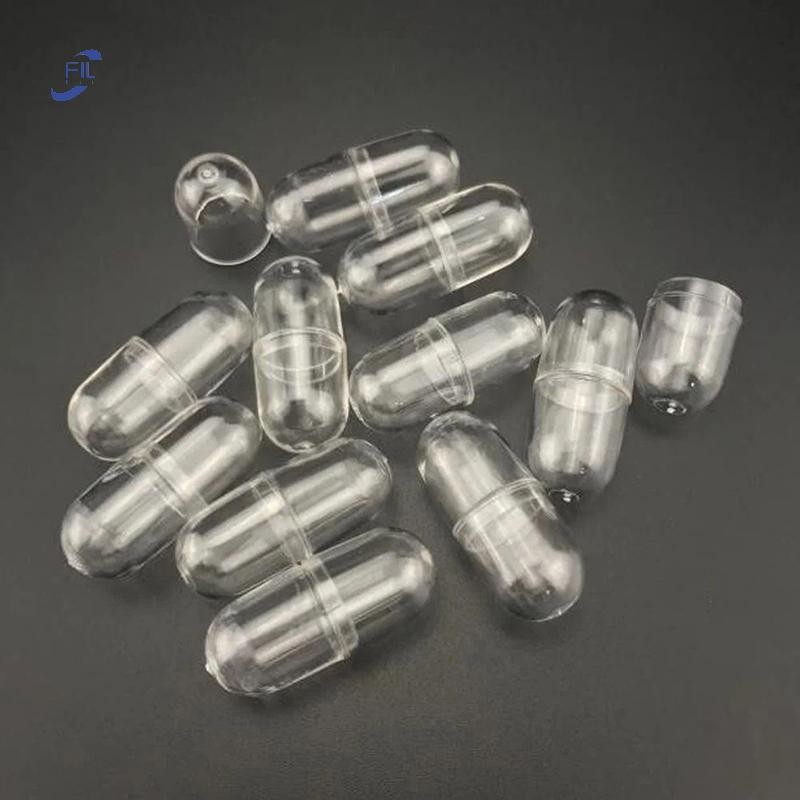 FIL 50 ชิ้น/ล็อตพลาสติกที่ว่างเปล่าลูกแคปซูลของเล่น Surprise คอนเทนเนอร์ Prop Paintball Capsule Organizer Pill Case