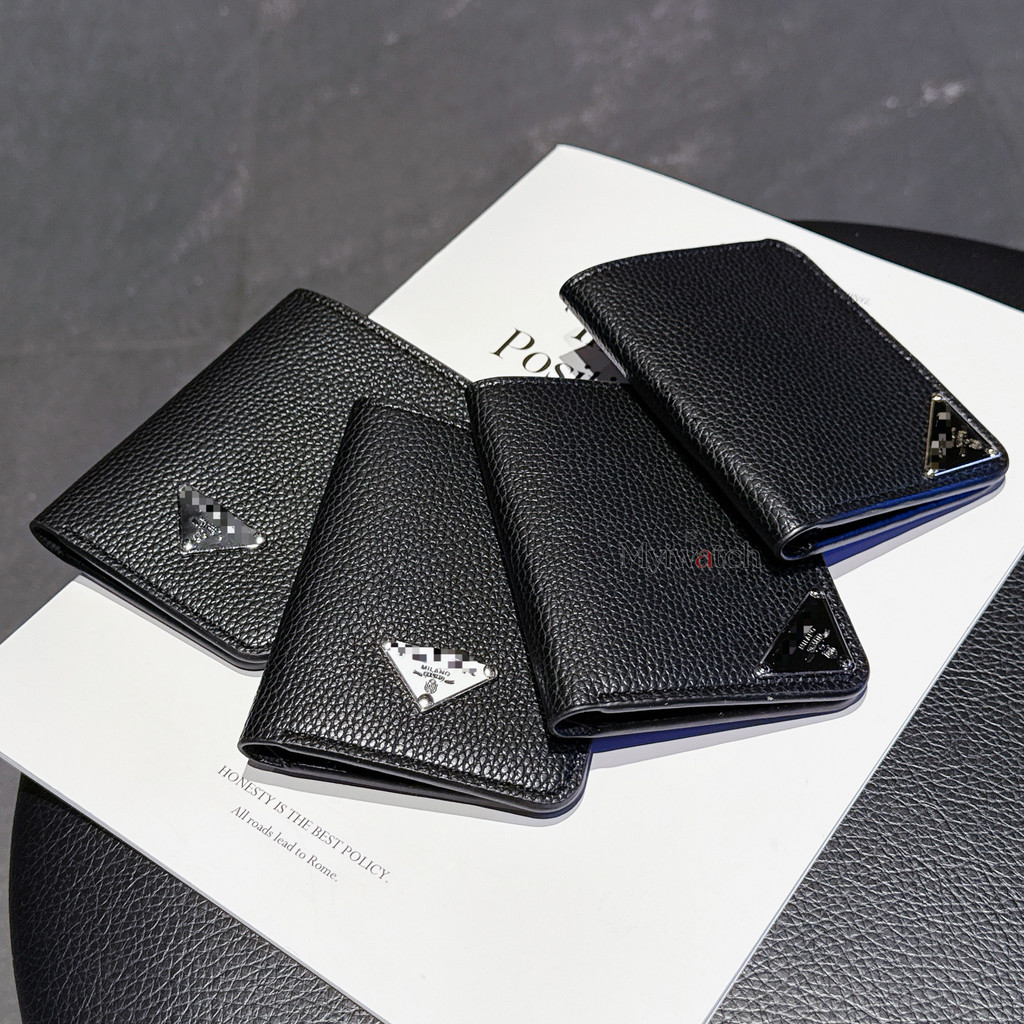 แพ็คเกจลายลิ้นจี่ Simple Leather Card Bag Fashion Metal Tag Storage Zipper Bag ID Bank Card Wallet Couple Card Bag Gift