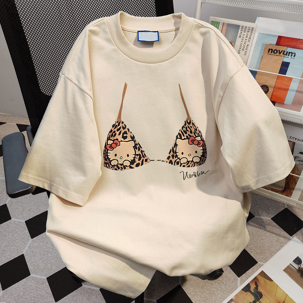 BOOM เสื้อยืด cotton สไตล์แฟชั่น แขนสั้นคอกลม เนื้อผ้านิ่มม ใส่สบาย t shirt for women