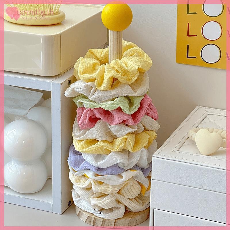 RENBG ไม้ผม Scrunchies Organizer ผมขาตั้งสร้อยข้อมืออุปกรณ์เสริมผม Organizer ชั้นวางของ TH