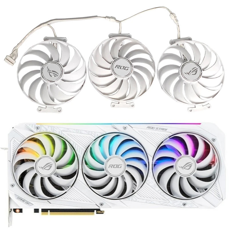 ใหม่ 95 มม.7PIN CF1010U12S RTX3070 GPU พัดลม,สําหรับ ASUS ROG Strix RTX3090 3080TI 3070TI 3070TI สีข