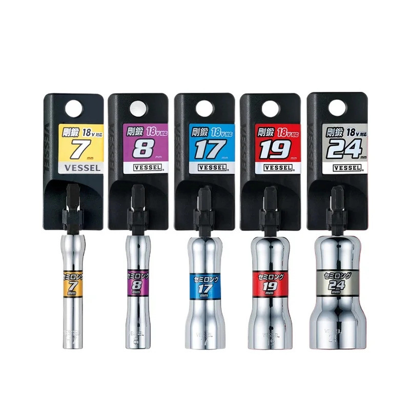 VESSEL 1/4 Hex Power Nut Driver เจาะบิตอะแดปเตอร์เครื่องมือไขควงไฟฟ้าประแจ SL200790/SL200890/SL200990 - รูปที่ 2