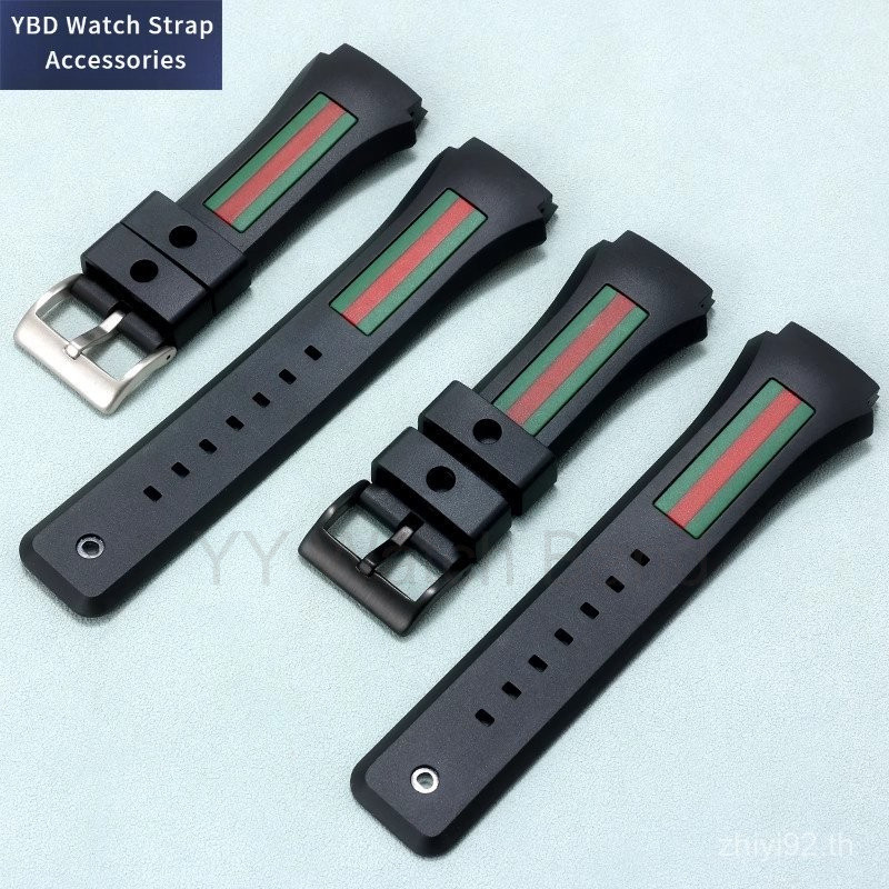 GUCCI 20*30มิลลิเมตรสําหรับพรีเมี่ยมสายรัดยางซิลิโคนสําหรับ กุชชี่ 137.3นาฬิกา- ส่วนโค้ง ออกแบบเปลี่ยนวง | เหมาะกับ YA137107A/109A โมเดลผู้ชาย