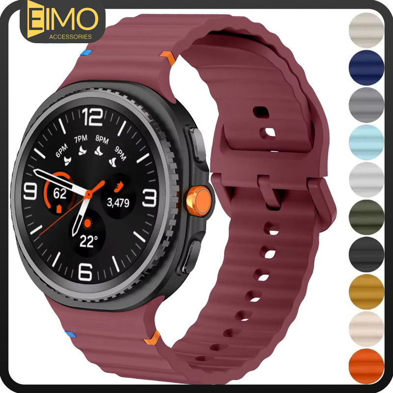 สายซิลิโคนกีฬา for Samsung Galaxy Watch 9 8 40mm 44mm 9 8 Classic 46mm สมาร์ทว็อชสายรัดข้อมือเปลี่ยนยาง