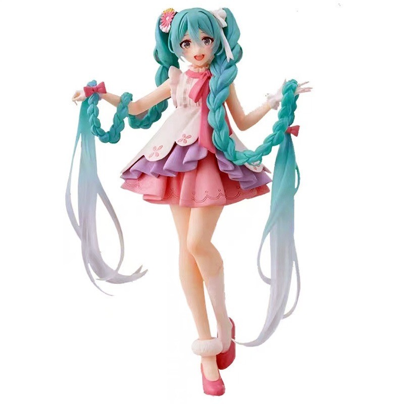 คอลเลกชันฟิกเกอร์อนิเมะ: ตุ๊กตาและเคสรูปปั้น Hatsune Miku Widget