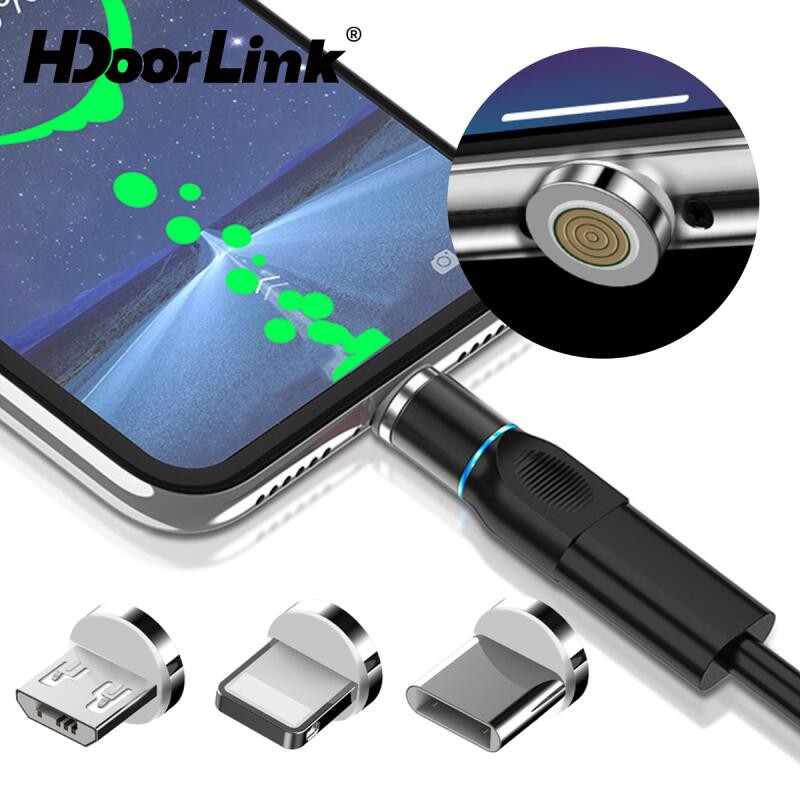 HdoorLink 7PIN อะแดปเตอร์แม่เหล็ก Type-C Micro USB IOS อะแดปเตอร์แปลงการเชื่อมต่อรองรับการชาร์จการถ่ายโอนข้อมูลสําหรับ Xiaomi Samsung
