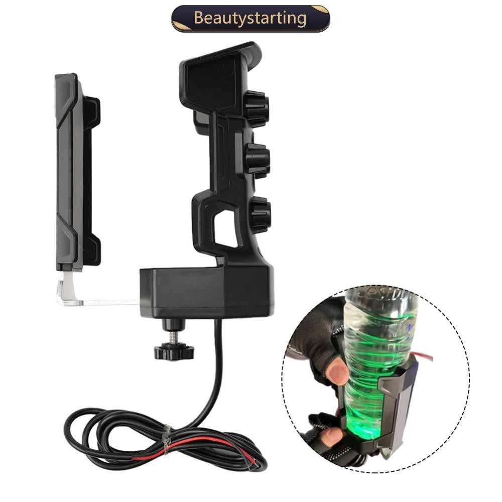 BEAUTYSTARTING ที่วางแก้วน้ําสําหรับรถจักรยานยนต์สกู๊ตเตอร์แบบปรับได้พร้อมการชาร์จ USB G6N1