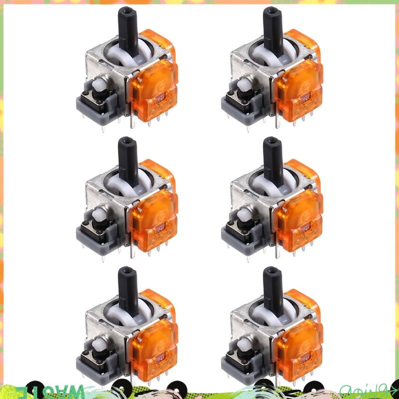 6 ชิ้นสําหรับ TMR จอยสติ๊กแม่เหล็กไฟฟ้าสําหรับเกมแพด TMR จอยสติ๊ก 3D Analog Thumb Stick Controller