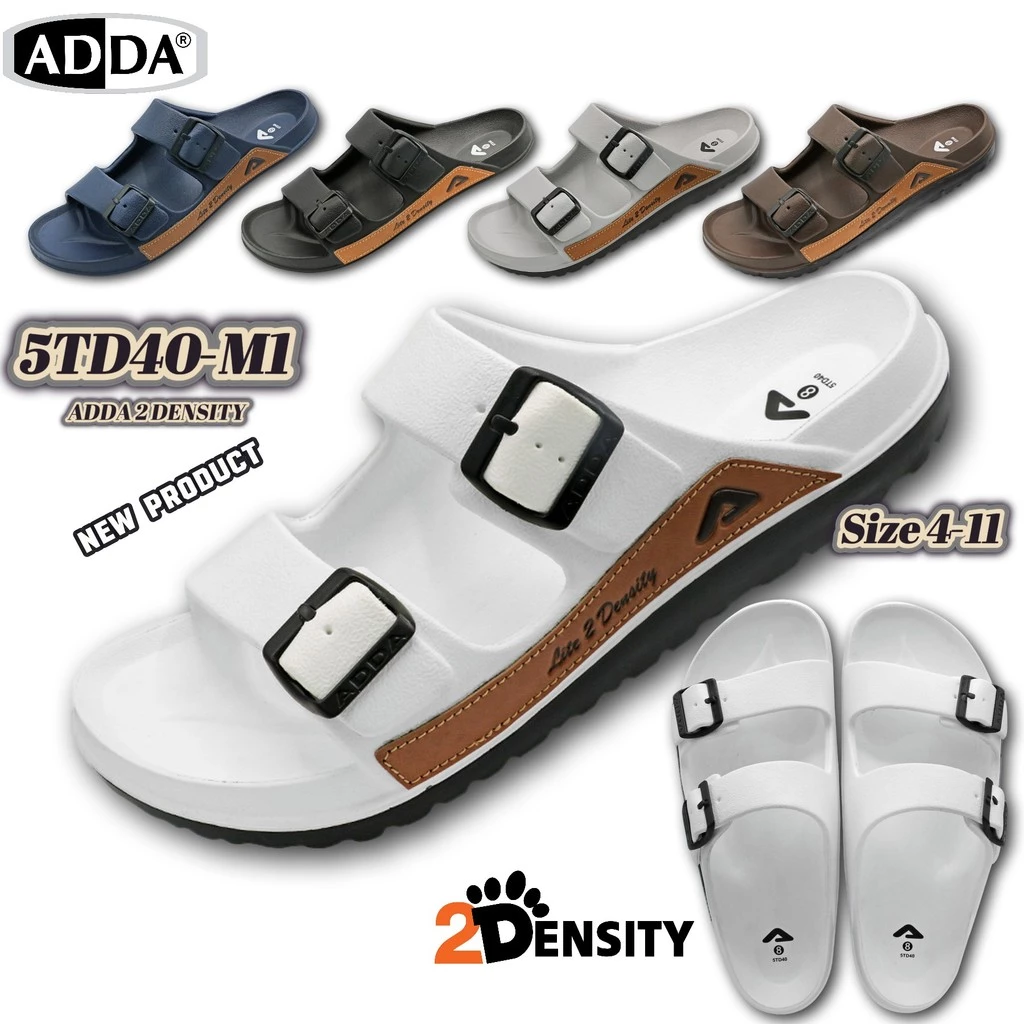 ADDA 5TD40 รองเท้าแตะ ADDA 2Density สไตล์ไบเก้น | พื้นนุ่ม มีที่รองอุ้งเท้า | เดินได้นาน สบายเท้า