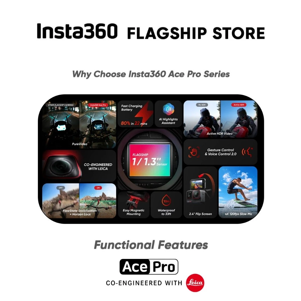Insta360 Ace Pro กล้องแอคชั่น 8K thumbnail 6