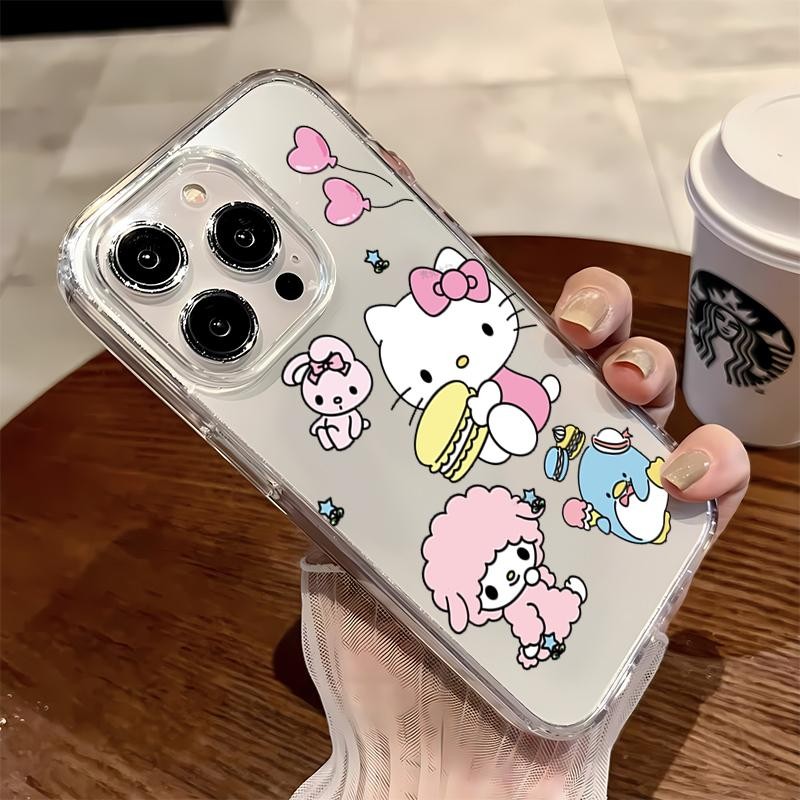 Macaroon Katie โทรศัพท์สําหรับ iPhone 15 14 16 13 11 12 16PRO 14PRO XSMAX 15PROMAX 11PROMAX 15PLUS 8