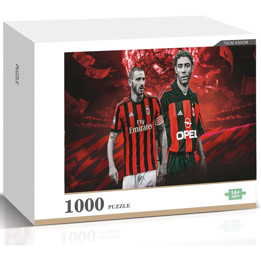 ACMilan เกมปริศนาจิ๊กซอว์ไม้สไตล์ใหม่ Family Fun Toy Gift