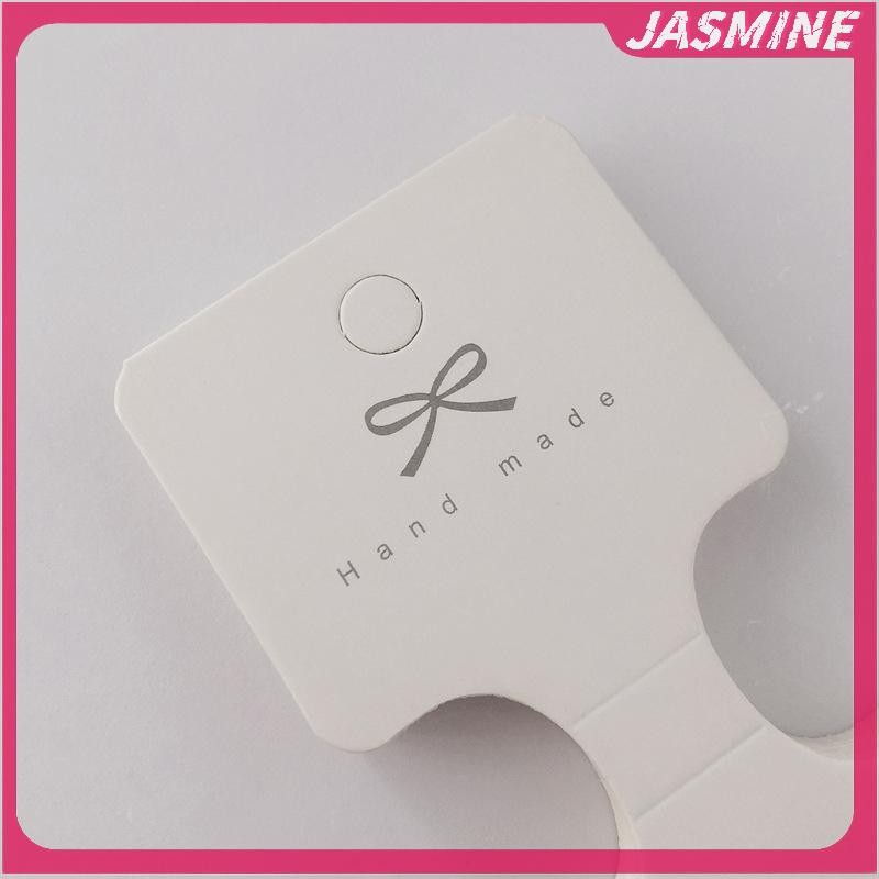 Byth 50PCS Jewellery บรรจุการ์ด DIY แพคเกจแท็กสําหรับสร้อยคอสร้อยข้อมือเชือกผมผู้ถือกระดาษแข็ง byth