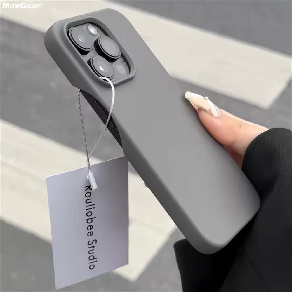 เคสโทรศัพท์ซิลิโคนนิ่มสีสันสดใสสำหรับ iPhone 16 15 14 13 12 11 Pro Max 16promax กันกระแทกแบบด้านพร้อมฝาครอบป้องกันกล้อง – โปรปัง