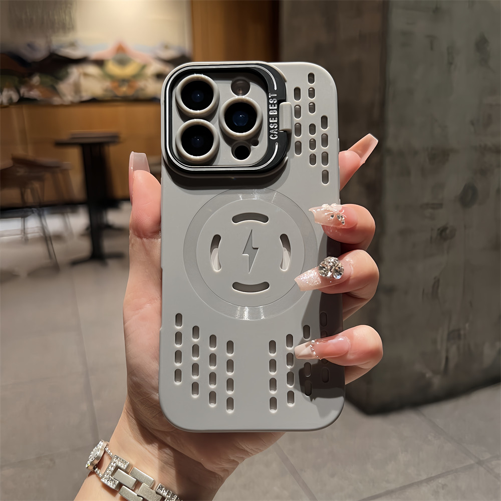 ใหม่ซิลิโคนอ่อนนุ่มระบายอากาศเคสโทรศัพท์แม่เหล็กพร้อมที่ยึ รูปที่ 8