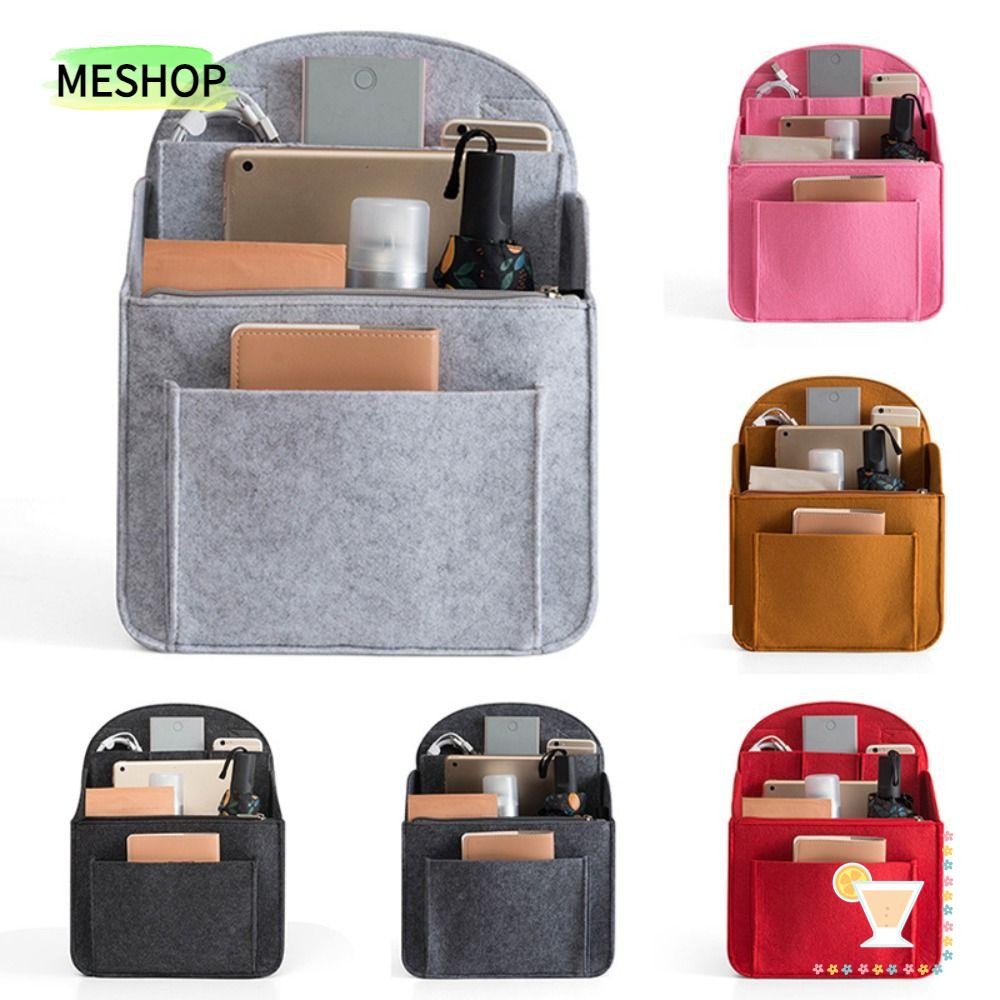 มีช็อปธ กระเป๋าเป้สะพายหลังใส่กระเป๋าใบเล็ก,ผู้หญิงแต่งหน้าออแกไนเซอร์ภายในกระเป๋าเดินทาง,แบบพกพาพอดีกระเป๋าต่างๆกระเป๋าเครื่องสําอางรู้สึกแทรกกระ