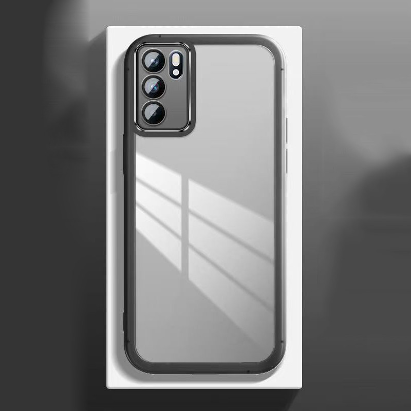 Simple สีน่ารักเคสโทรศัพท์สําหรับ OPPO Reno 3 4 5 6 6Z 7Z 8Z 4G 5G กรณีป้องกันกล้องเต็มรูปแบบ Anti Falling Clear ปกอ่อน - รูปที่ 3