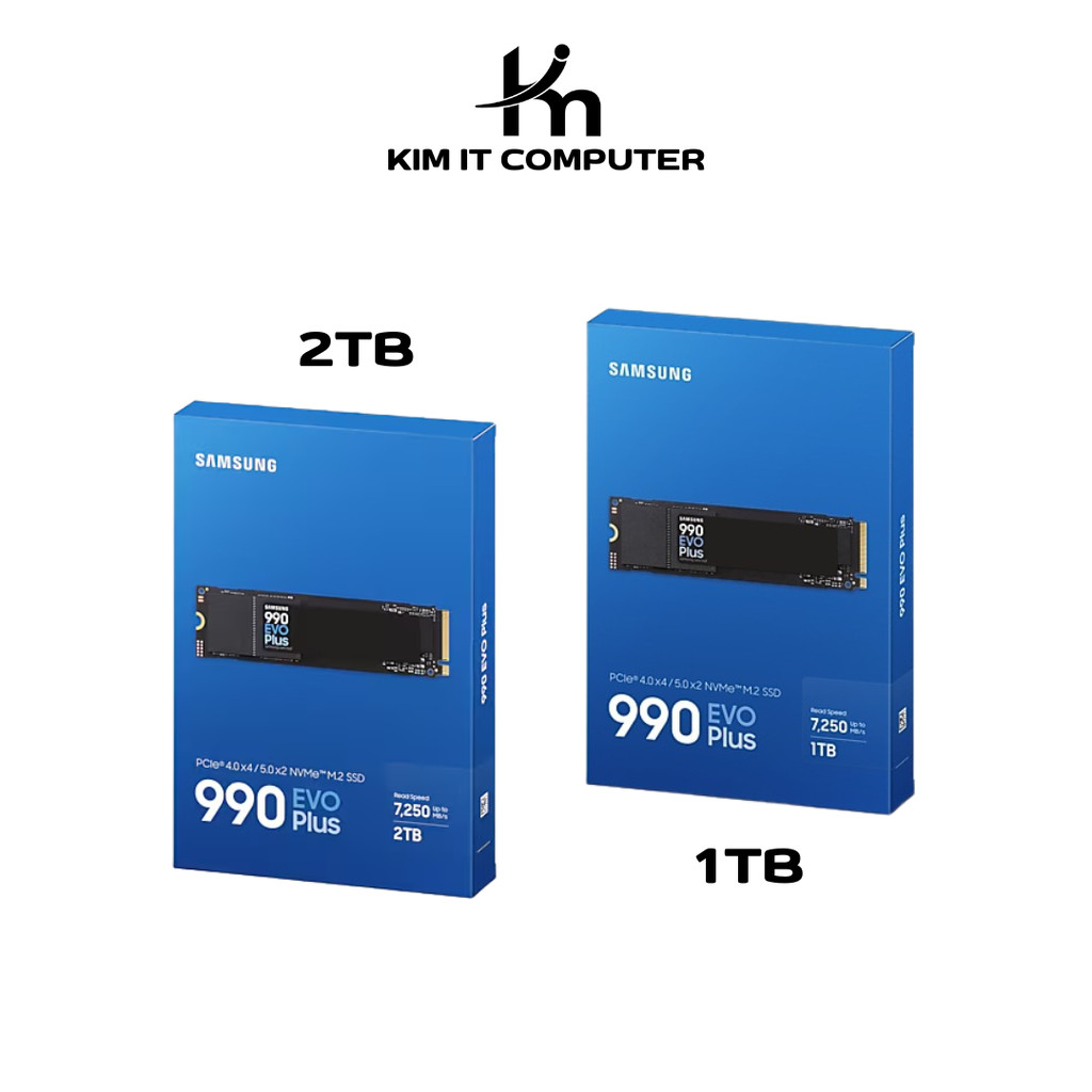Samsung 990 EVO PLUS 1TB / 2TB PCIe 4.0 x4 & PCIe 5.0 x2 M.2 2280 NVMe SSD รับประกัน 5ปี ศูนย์ไทย