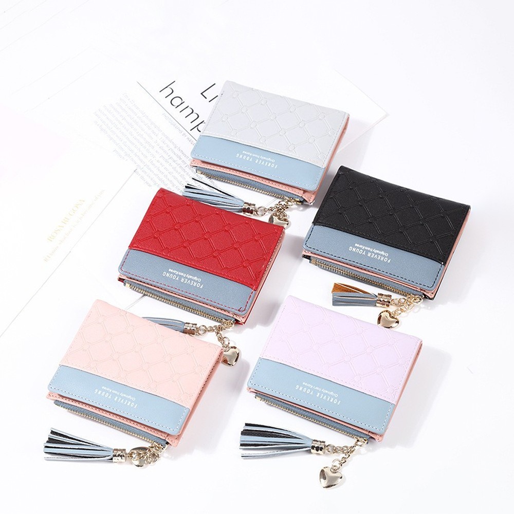 Sky - D53 CARD WALLET BAG WOMENS FOLDING WALLET MINI WALLET WOMENS WALLET IMPORTED WOMENS WALLET