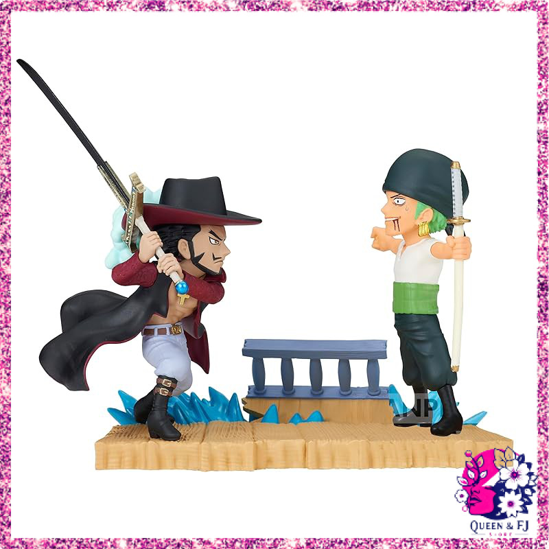 One Piece World Collectible Figure Zoro vs Mihawk, 18 Colors