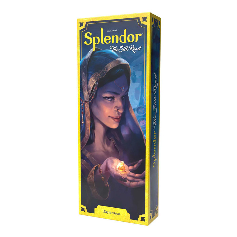 เกมกระดาน Splendor The Silk Road Expansion สํารวจ Posts & Compete สําหรับกระเบื้องเมือง! เกมกลยุทธ์อายุ 10+, 2-4 ผู้เล่น