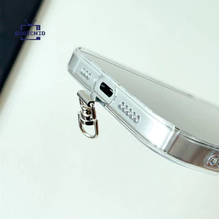 360°แพทช์เชือกคล้องโทรศัพท์มือถือเคส สายคล้องโทรศัพท์สแตนเลส หมุนได้ 360 องศา พร้อมคลิปโลหะสำหรับแขวน