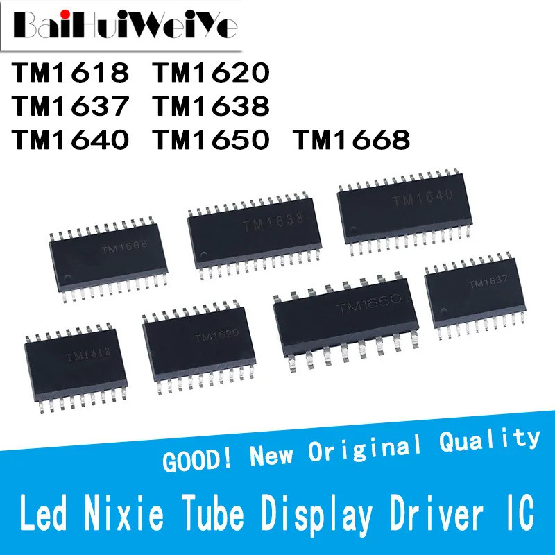 1-5PCS TM1618 TM1620 TM1637 TM1638 TM1640 TM1650 TM1668 ชิป SMD ic