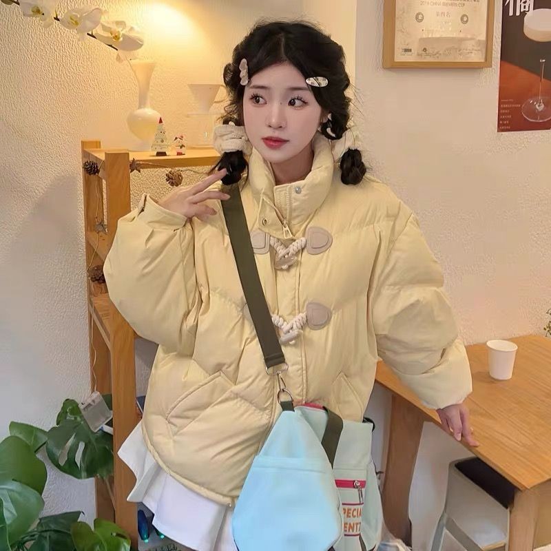 เสื้อโค้ทฤดูหนาวสำหรับผู้หญิง แบบ loose fit หนามาก เหมาะกับนักศึกษาและตามแฟชั่นล่าสุด